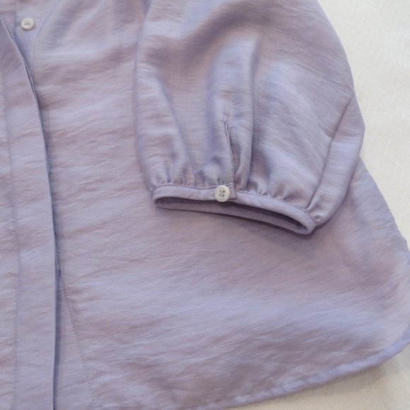 Cremieux Purple Extra Small 3/4 Length Sleeve Blouse Lavender - Picture 4 of 4